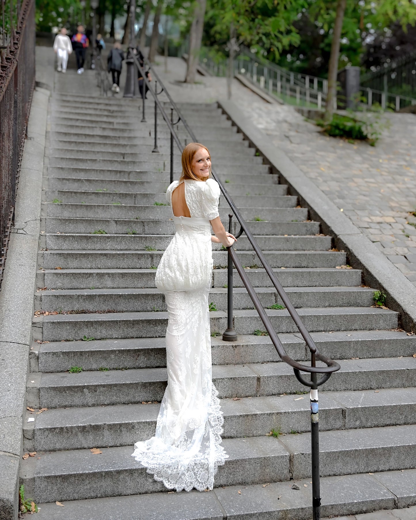 Robe de mariée manches  bouffantes JOSEPHINE