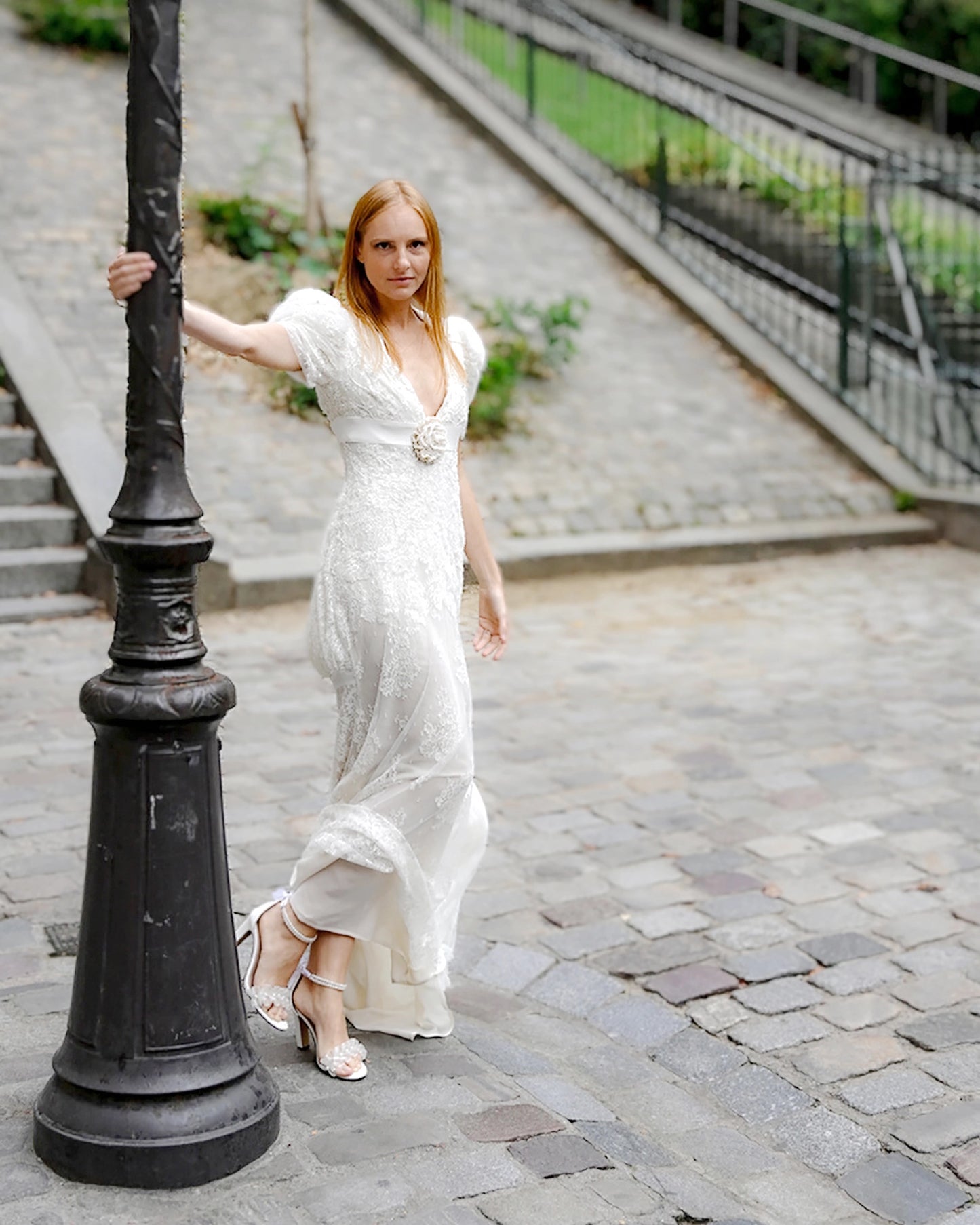 Robe de mariée manches  bouffantes JOSEPHINE