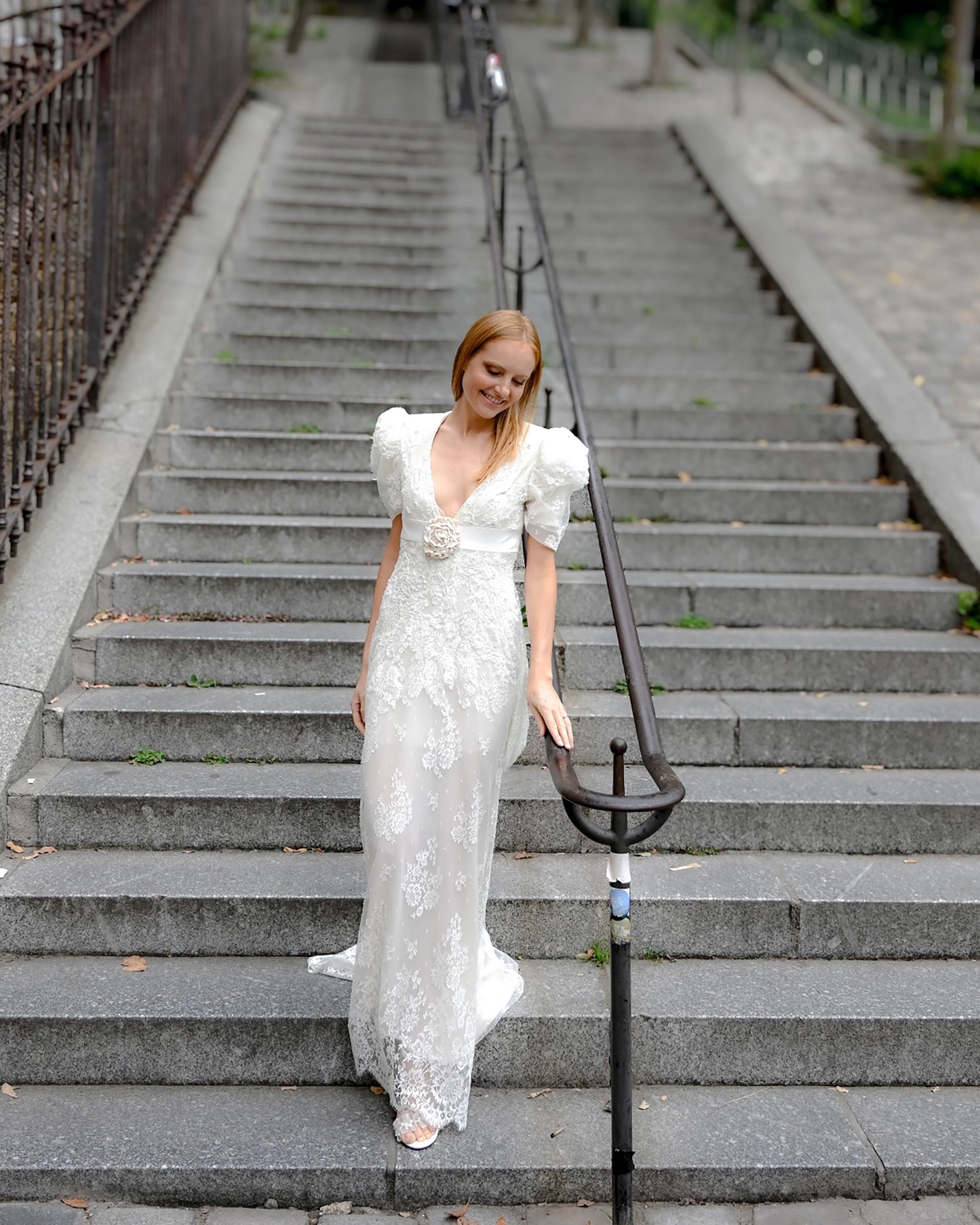 Robe de mariée manches  bouffantes JOSEPHINE