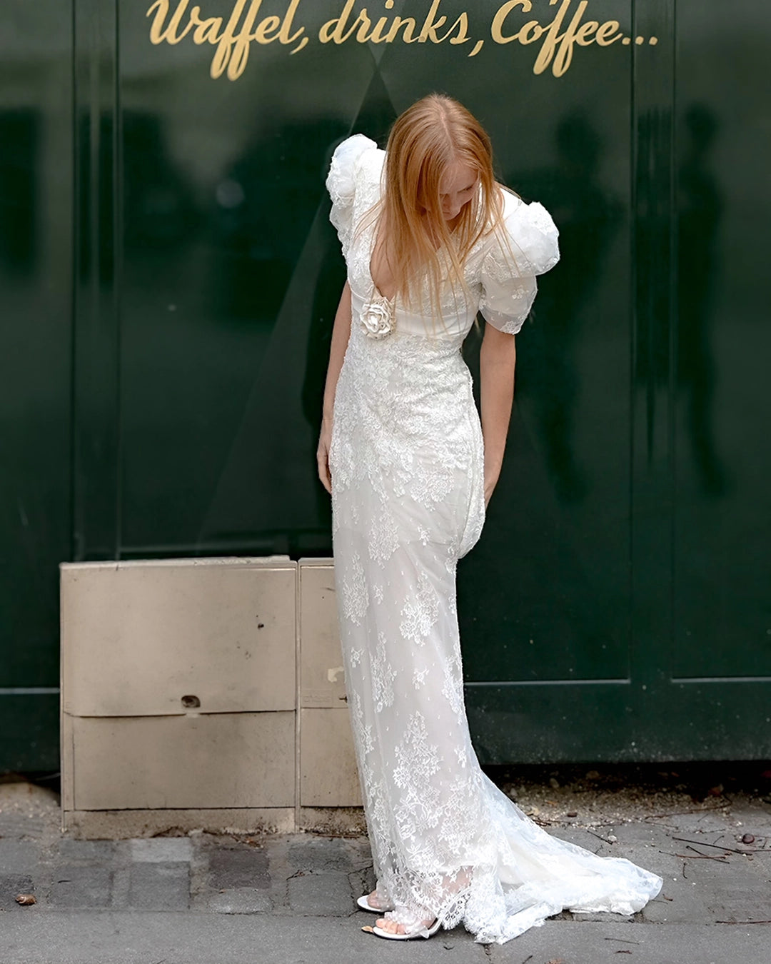 Robe de mariée manches  bouffantes JOSEPHINE