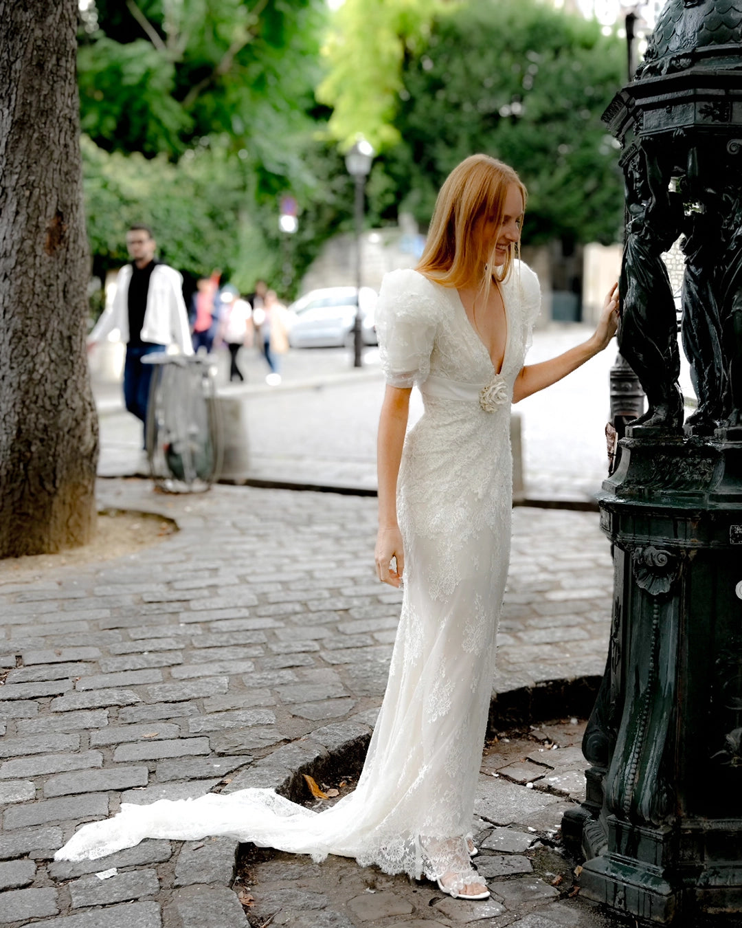 Robe de mariée manches  bouffantes JOSEPHINE