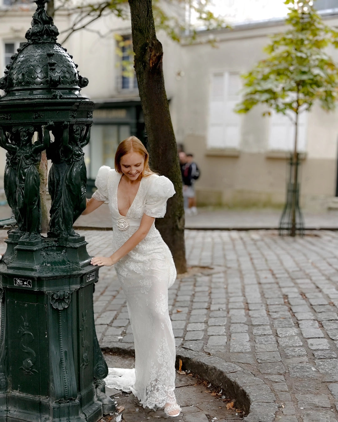 Robe de mariée manches  bouffantes JOSEPHINE