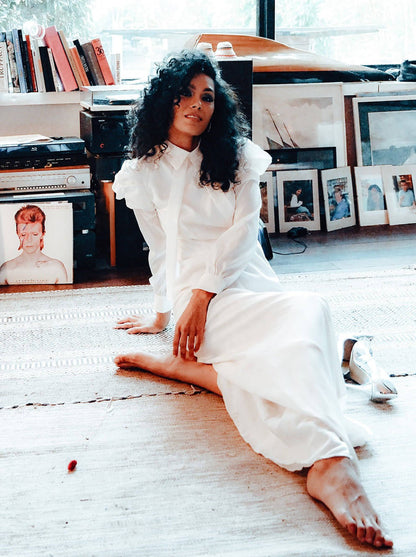 Robe de mariée dos nu en soie Christine