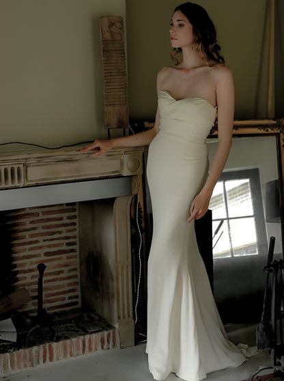 Robe de mariée bustier drapée ORYSHA